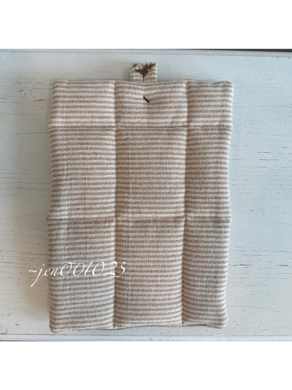 2pc Striped Potholder Set Natural Stripe - Hearth & Hand Magnolia - Picture 6 of 6